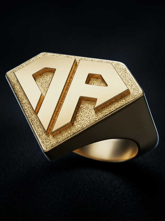 Anillo Clásico 0800 ARGENTA Bañado en Oro