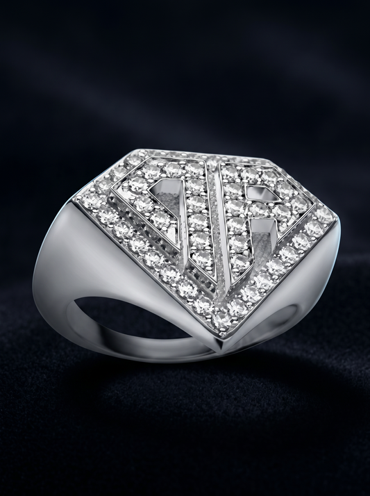Anillo Clasico Ice Plata 0800 Don Rouch