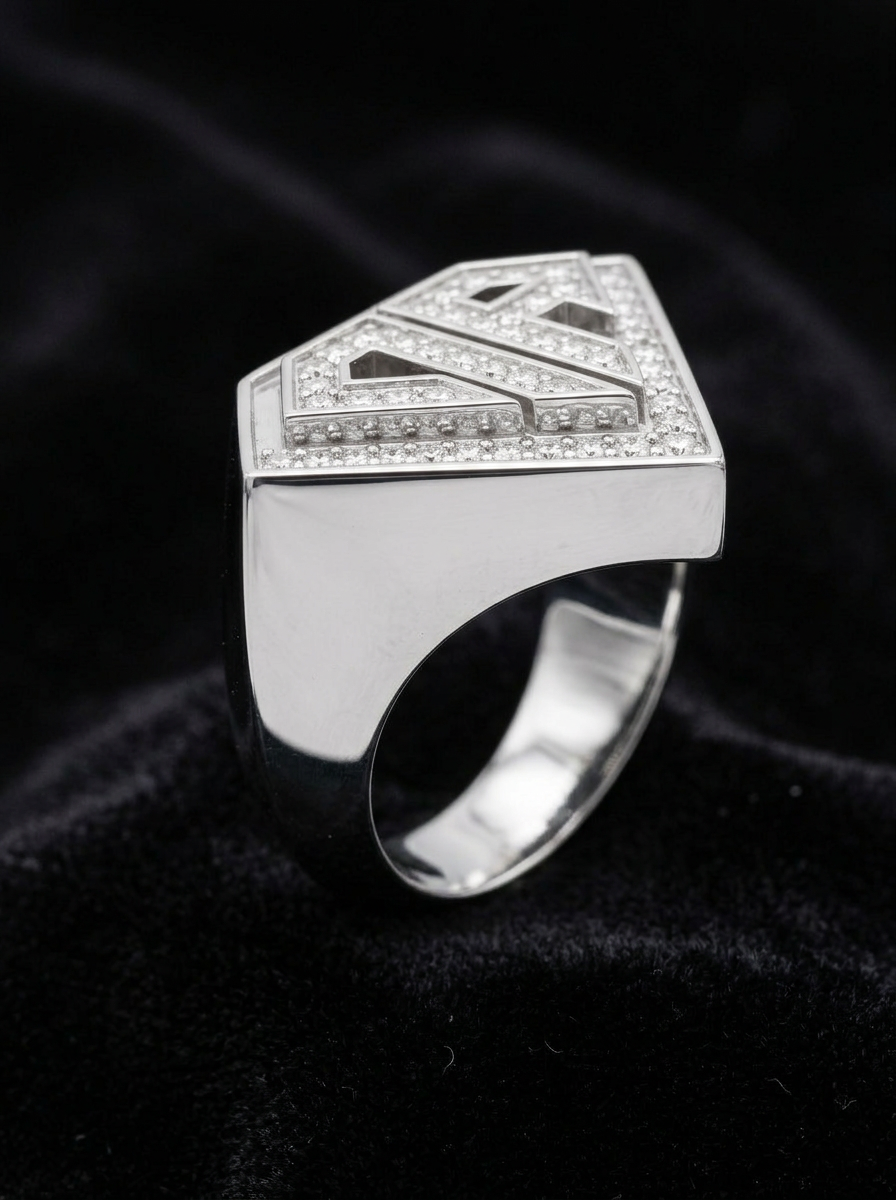Anillo Clasico Ice Plata